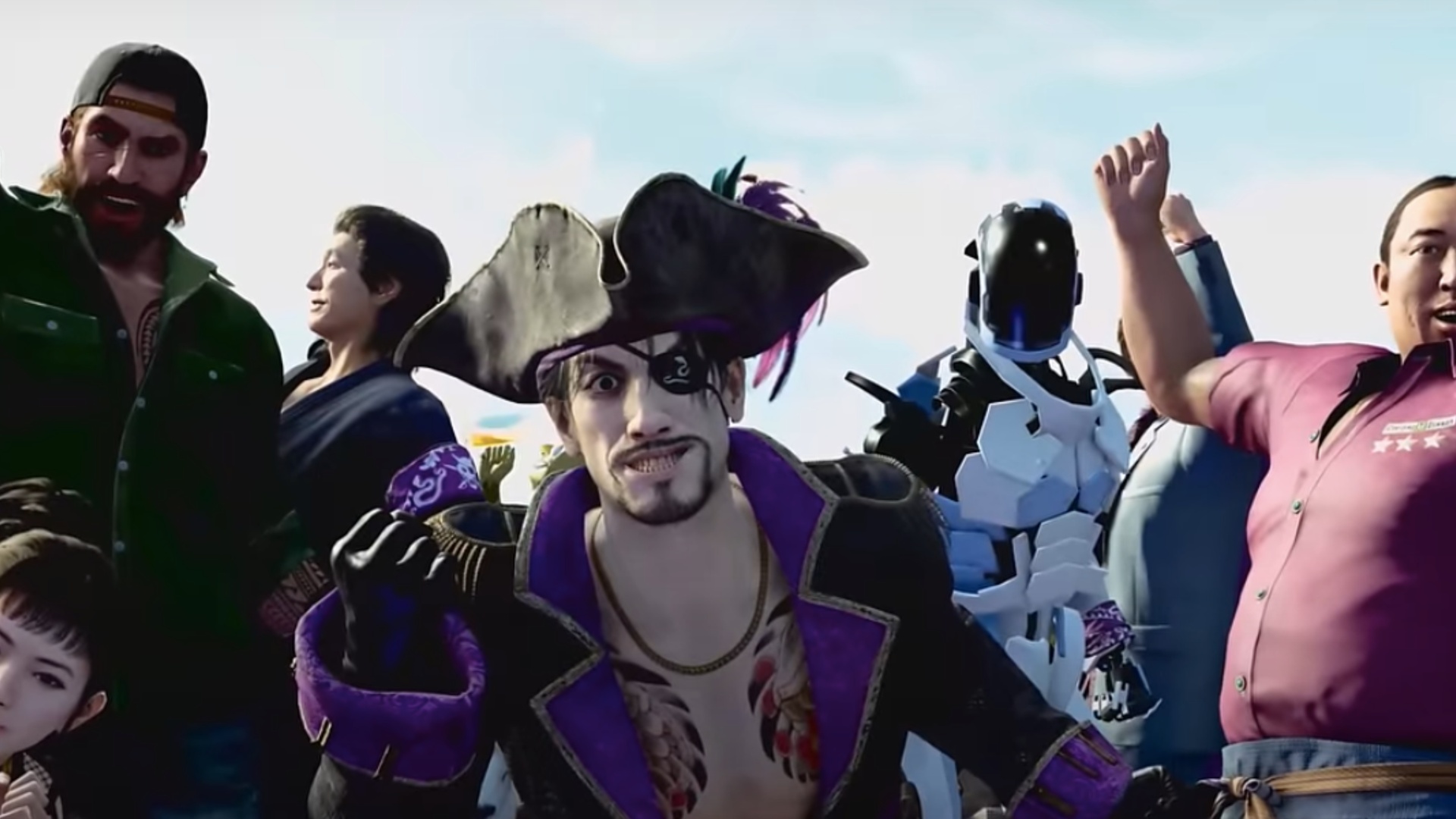 Captain with his crew (Image via SEGA)