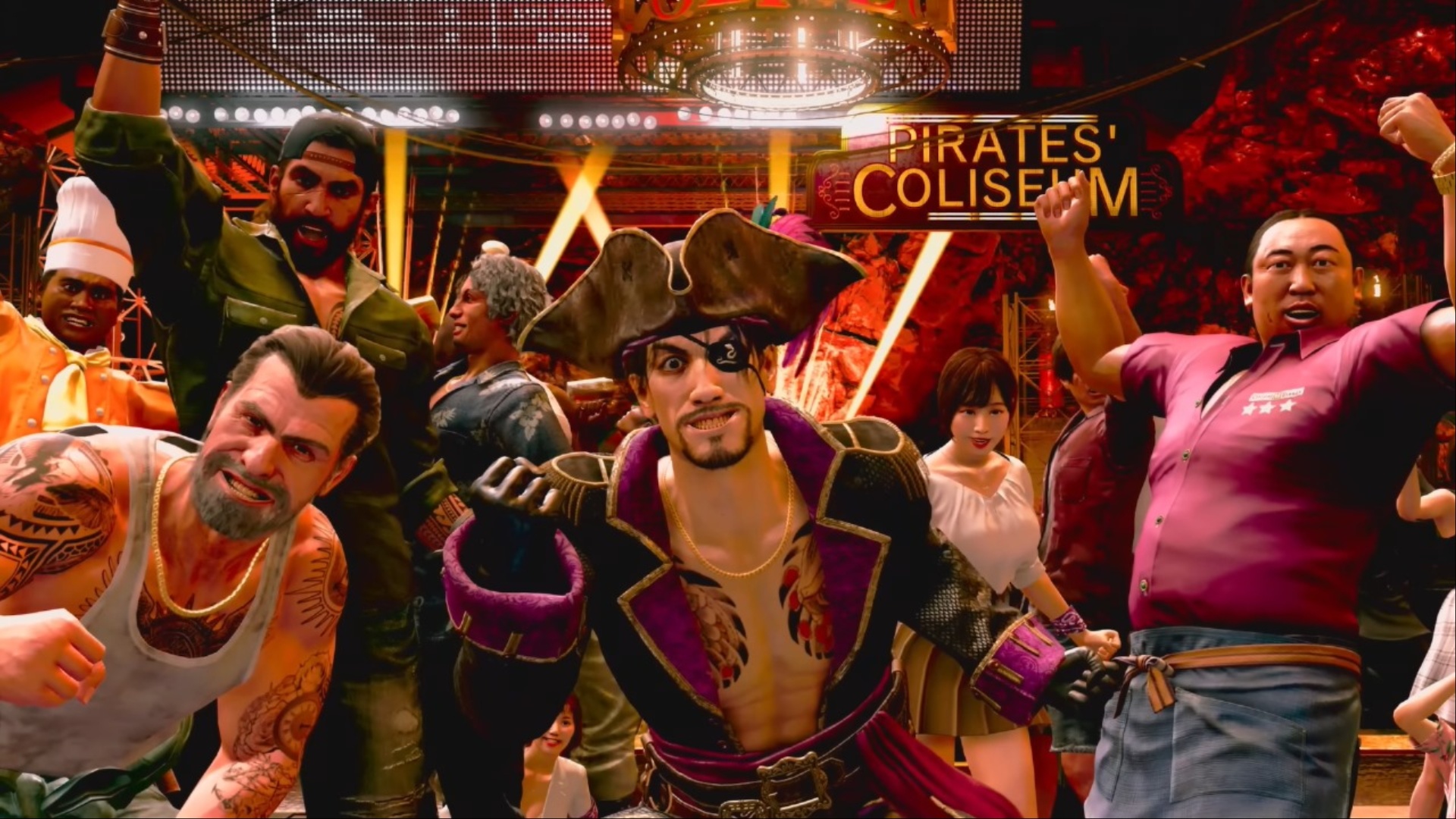 Majima and his crew are happy with the rewards (Image via SEGA)