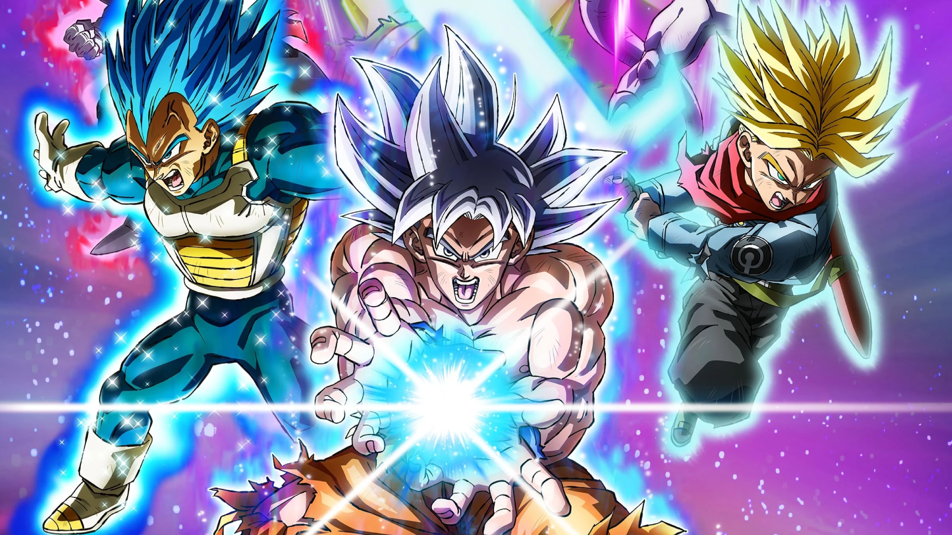 Goku, Vegeta, and Trunks