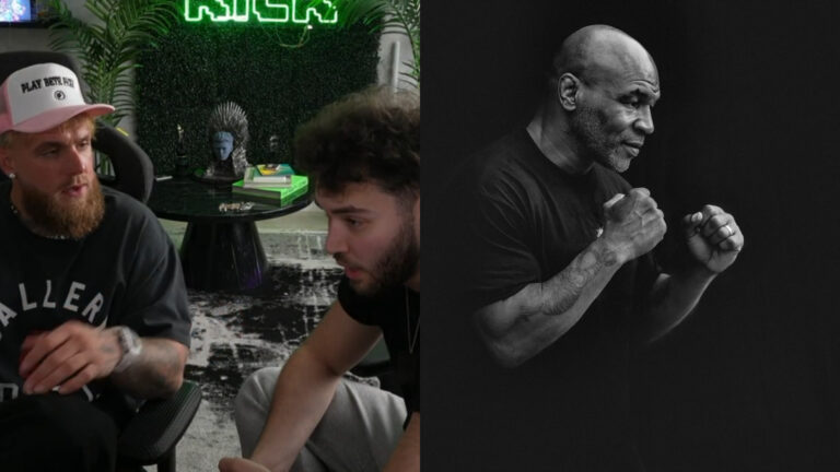Jake Paul, Adin Ross, and Mike Tyson in images