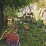 Meeting Poogie in Suja in Monster Hunter Wilds [Source: Deltias Gaming/Capcom]