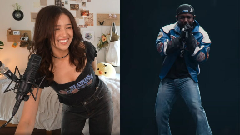 Pokimane and Kendrick Lamar