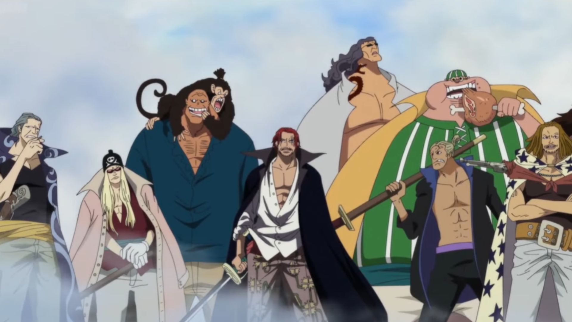 Red Haired Pirates entry at Marineford