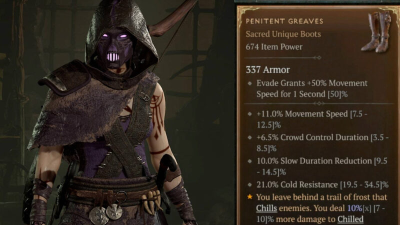 Penitent Greaves in Diablo 4 (Source: Blizzard Entertainment)