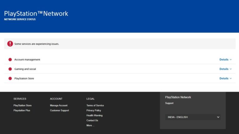 All online services are down (Source: Sony)