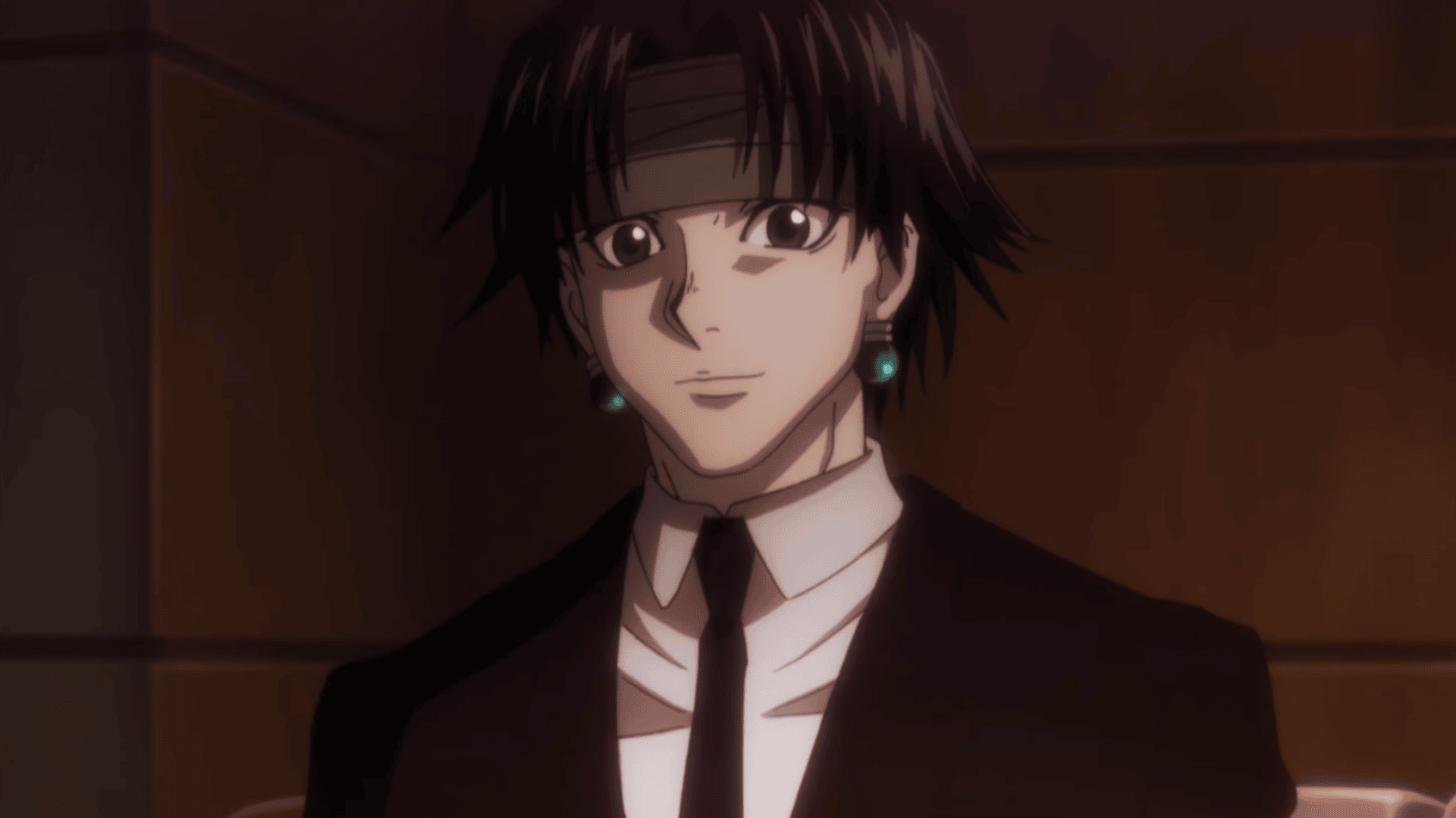 Chrollo Lucifer having Dinner with Neon Nostrade