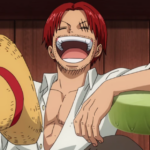 Shanks laughing over as seen in Anime (Image via Toei Animation)