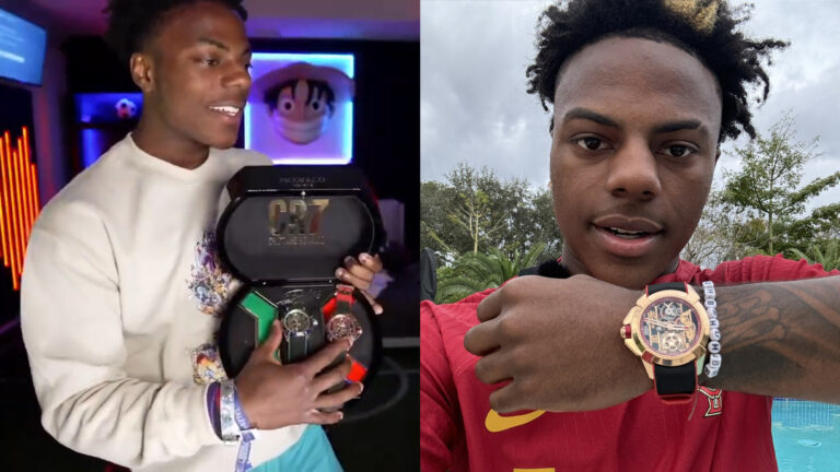 IShowSpeed with his two watches