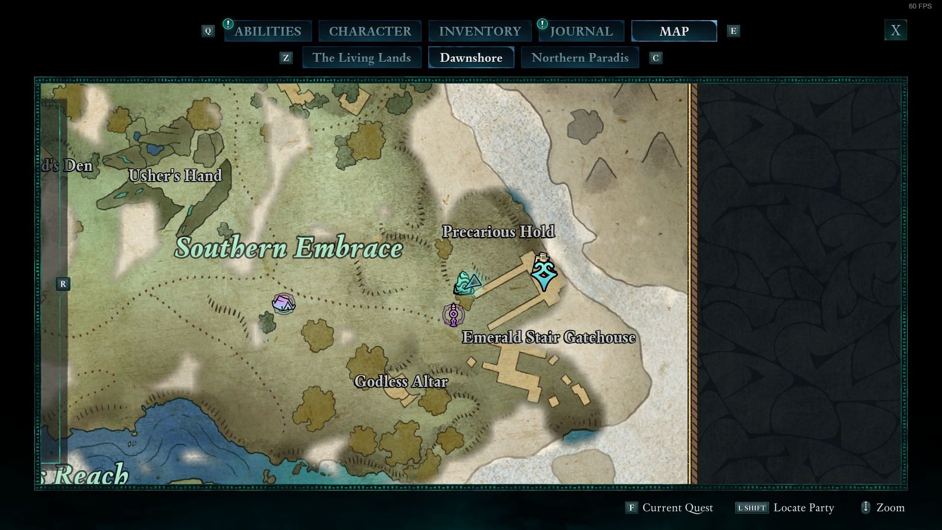 Strangled Adra Pillar 1 location