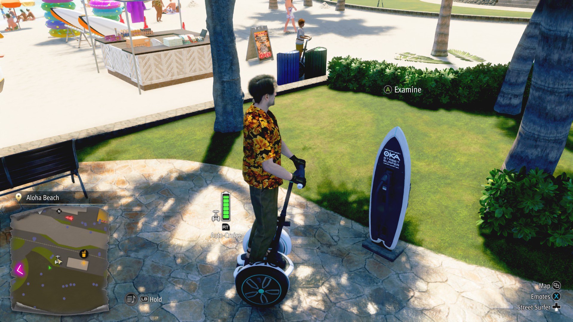 The Street Surfer can be charged at these stations (Image via SEGA)