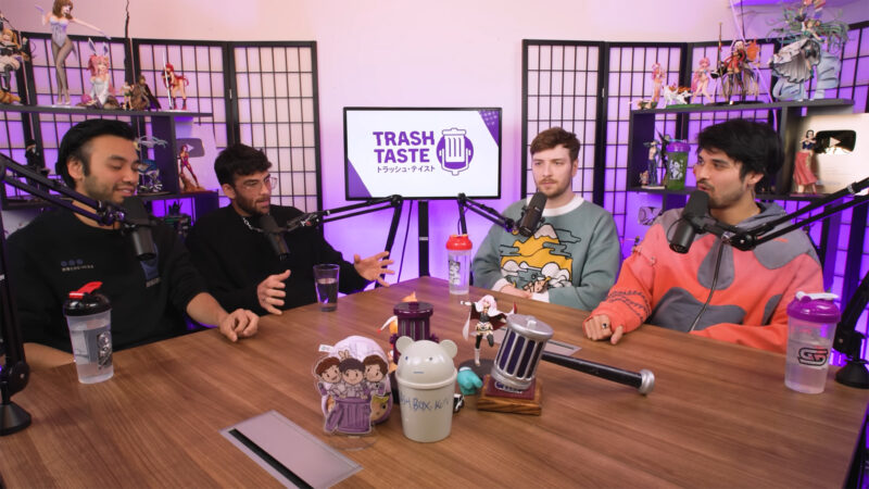 The Trash Taste podcast featuring HasanAbi (Image via @TrashTaste/YouTube)