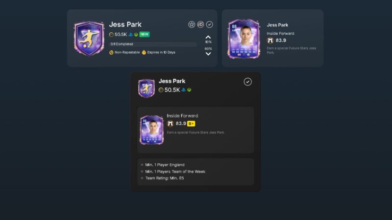 Jess Park Future Stars SBC in EAFC 25