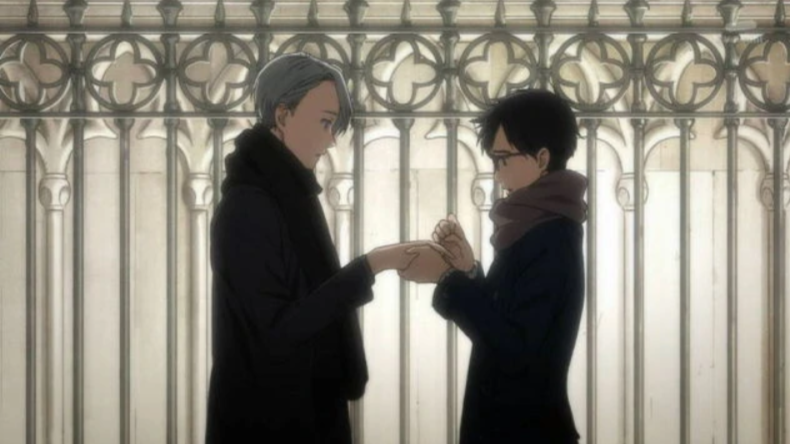 Victor and Yuri as seen in Anime (Image via MAPPA)