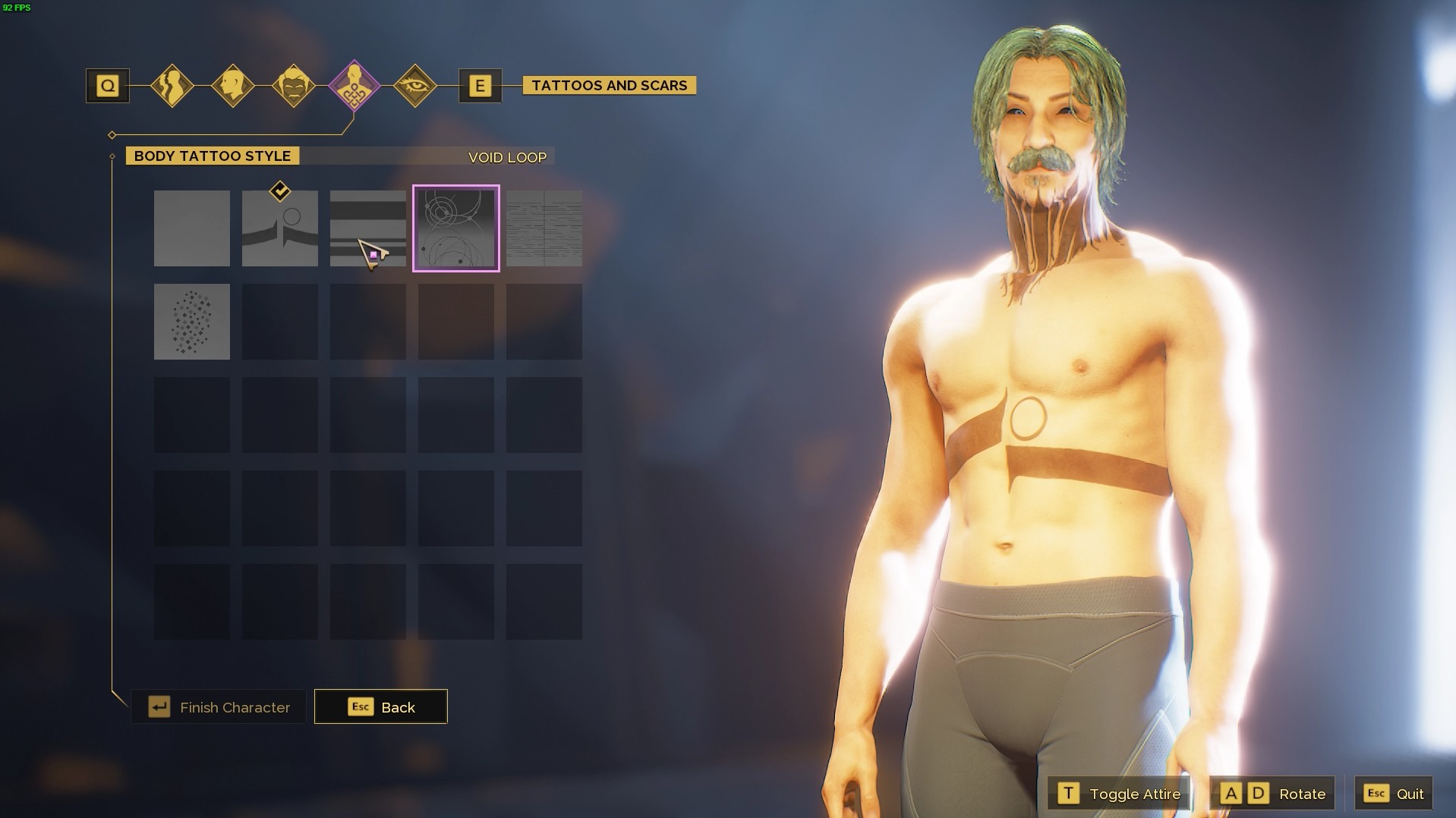 all tattoos and scars options in dune awakening