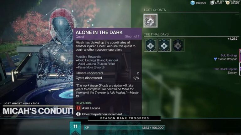 Destiny 2 Alone in the Dark Quest Guide (Source: Activision)