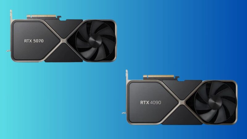 RTX 5070 vs RTX 4090: Specs, Price, Performance and More Compared (Image via: Nvidia, Deltias Gaming)