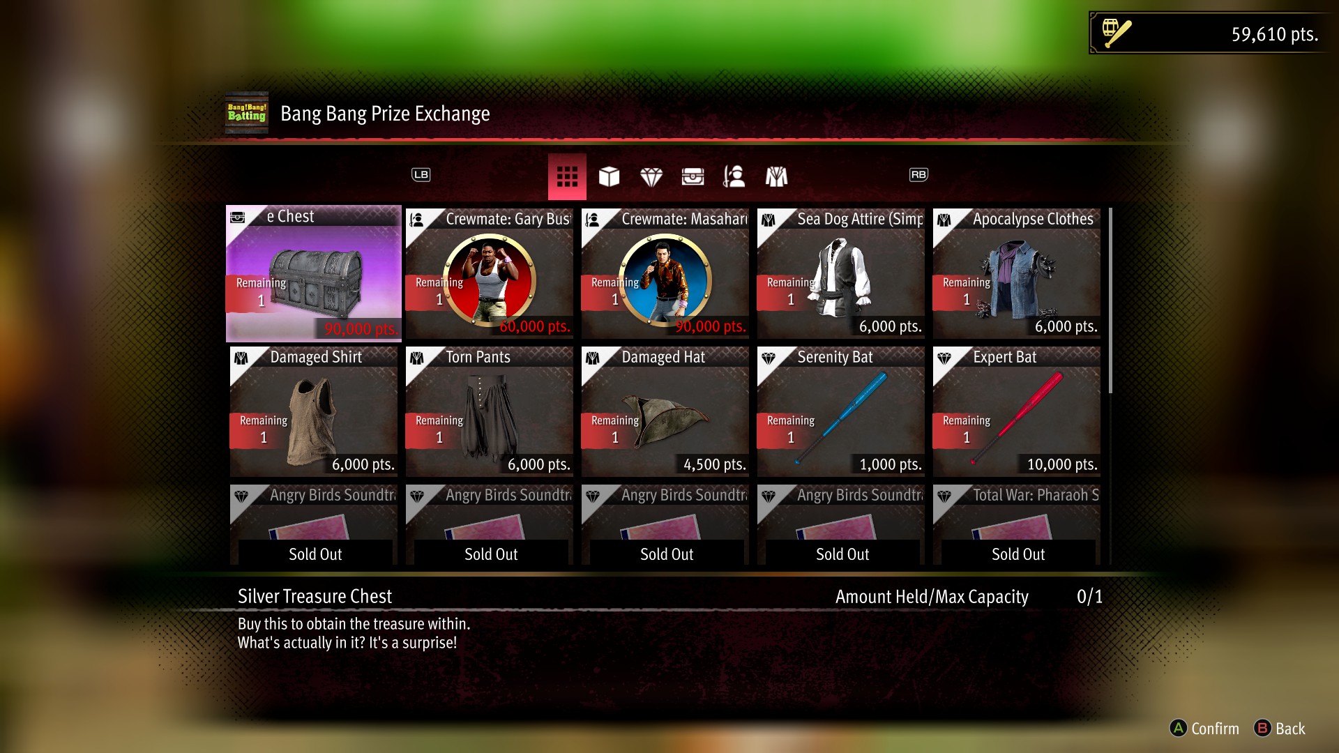 Some of the rewards (Image via SEGA)