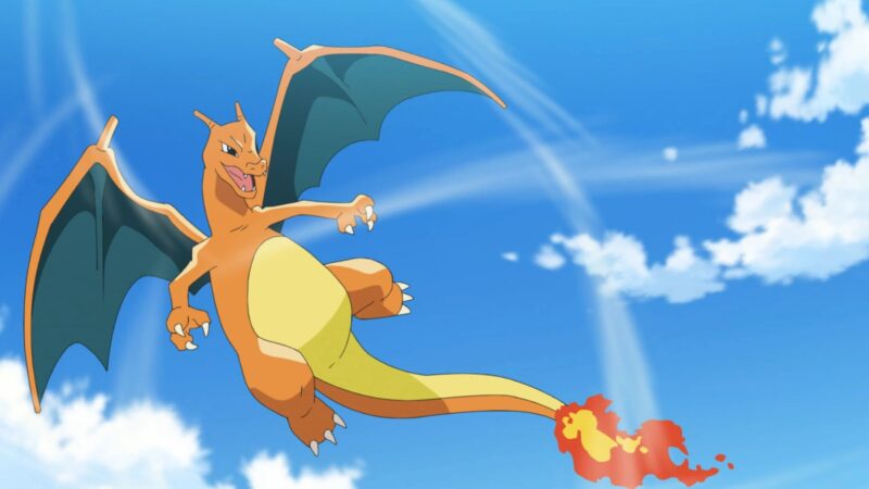 Charizard in the anime (Image via TPC)