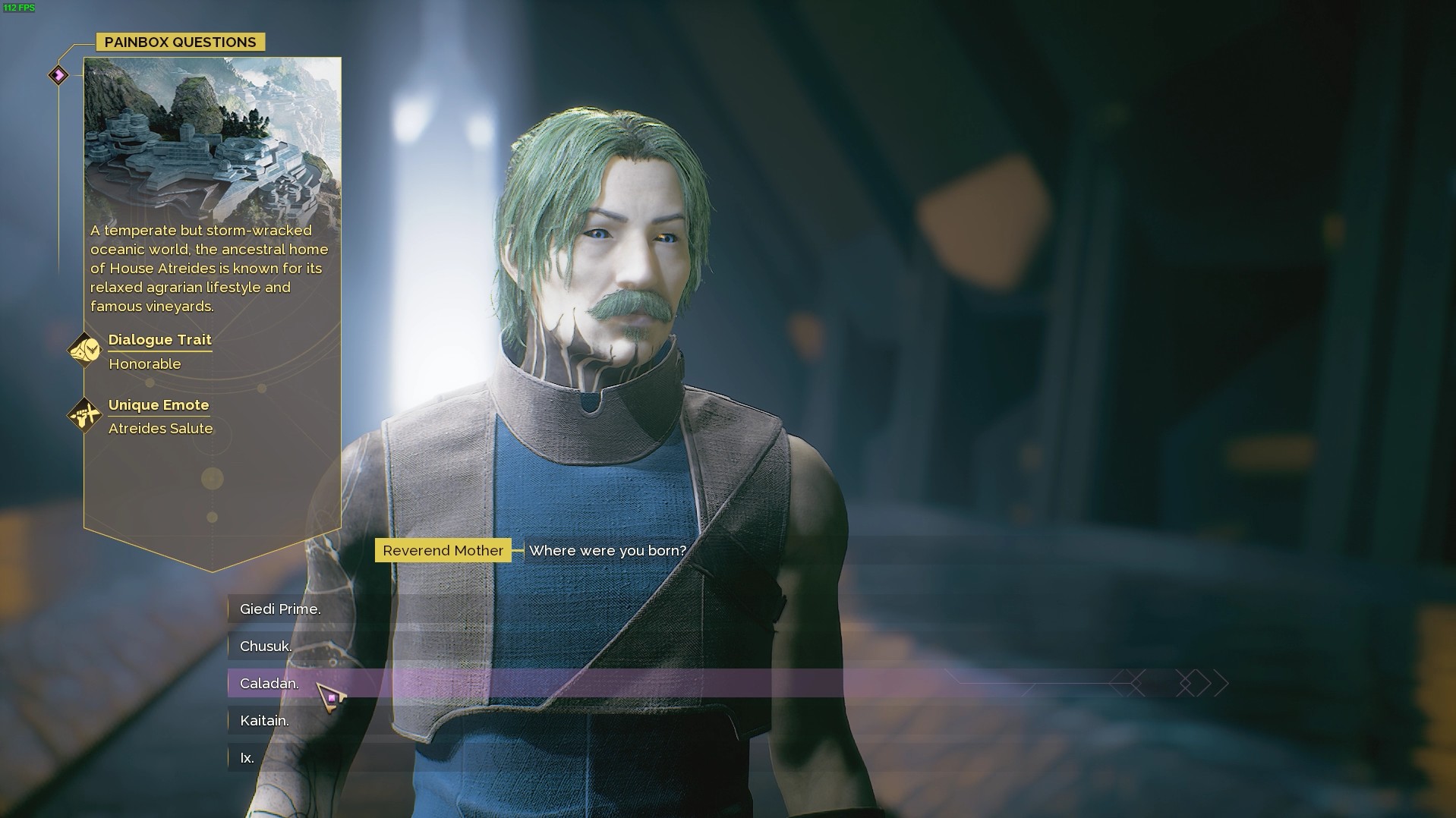choosing a home planet in dune awakening character creation