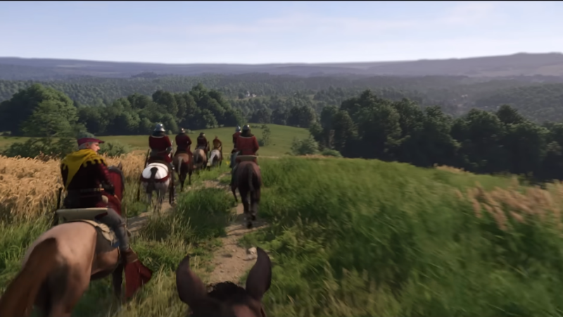 You will spend a significant time in the game on a horse (Image via Deep Silver)