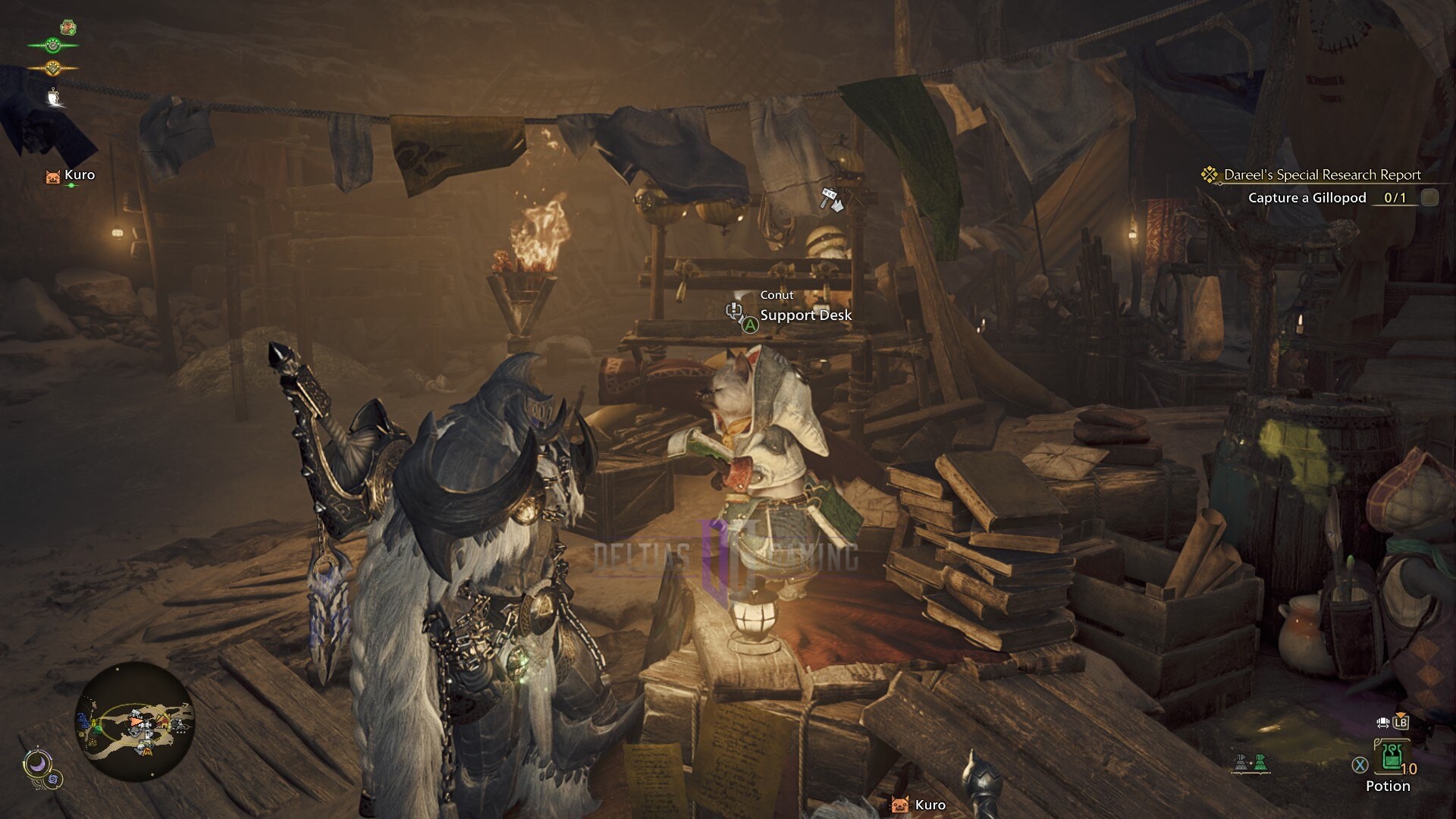 The Support Palico (Image via Capcom)