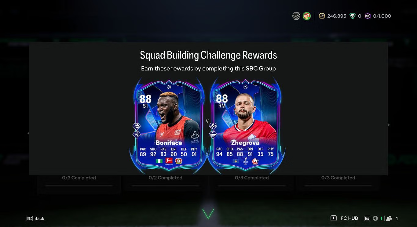 RTTF Player Pick SBC in EAFC 25