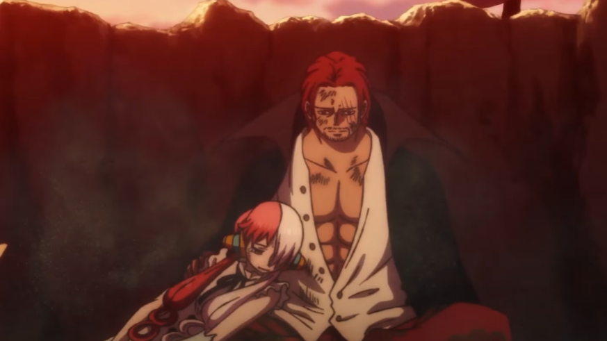 Shanks and Uta as seen in anime (Image via Toei Animation)