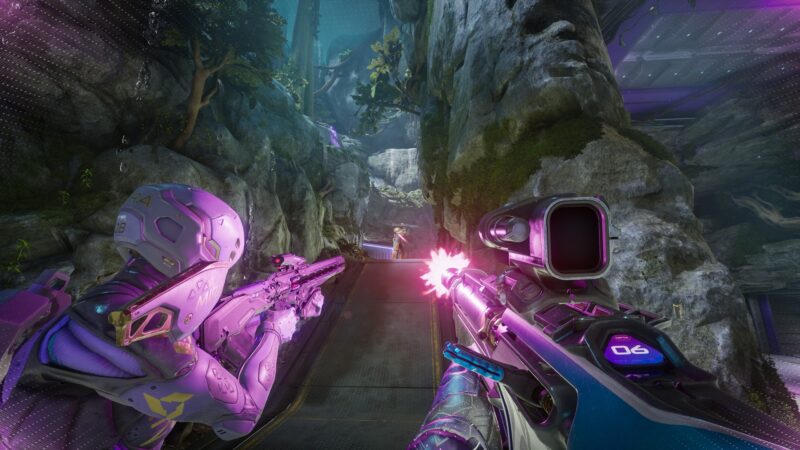 A gameplay screenshot from Splitgate 2 (Source: 1047 Games)