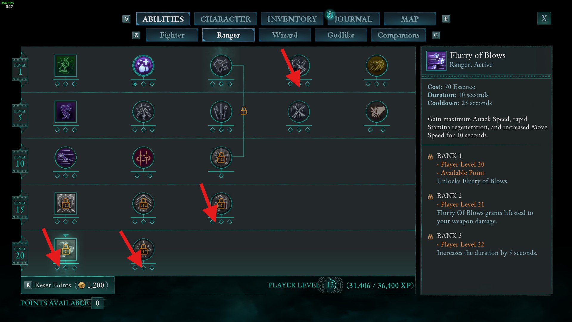 vanguard scout skills level 21-30 avowed