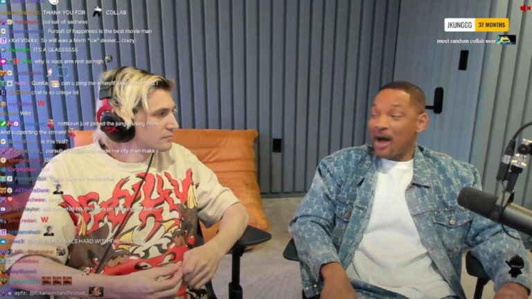 xQc and Will Smith
