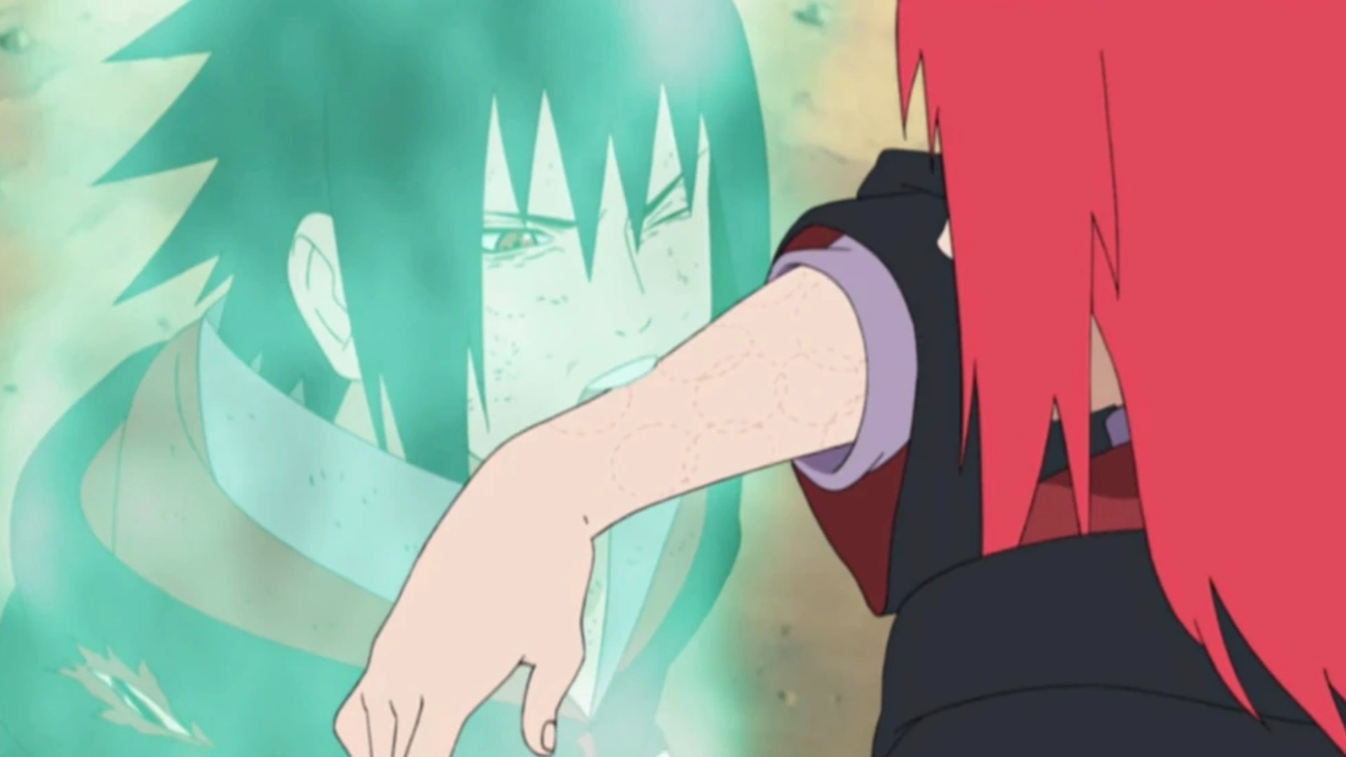 Sasuke and Karin (Source: Pierrot)