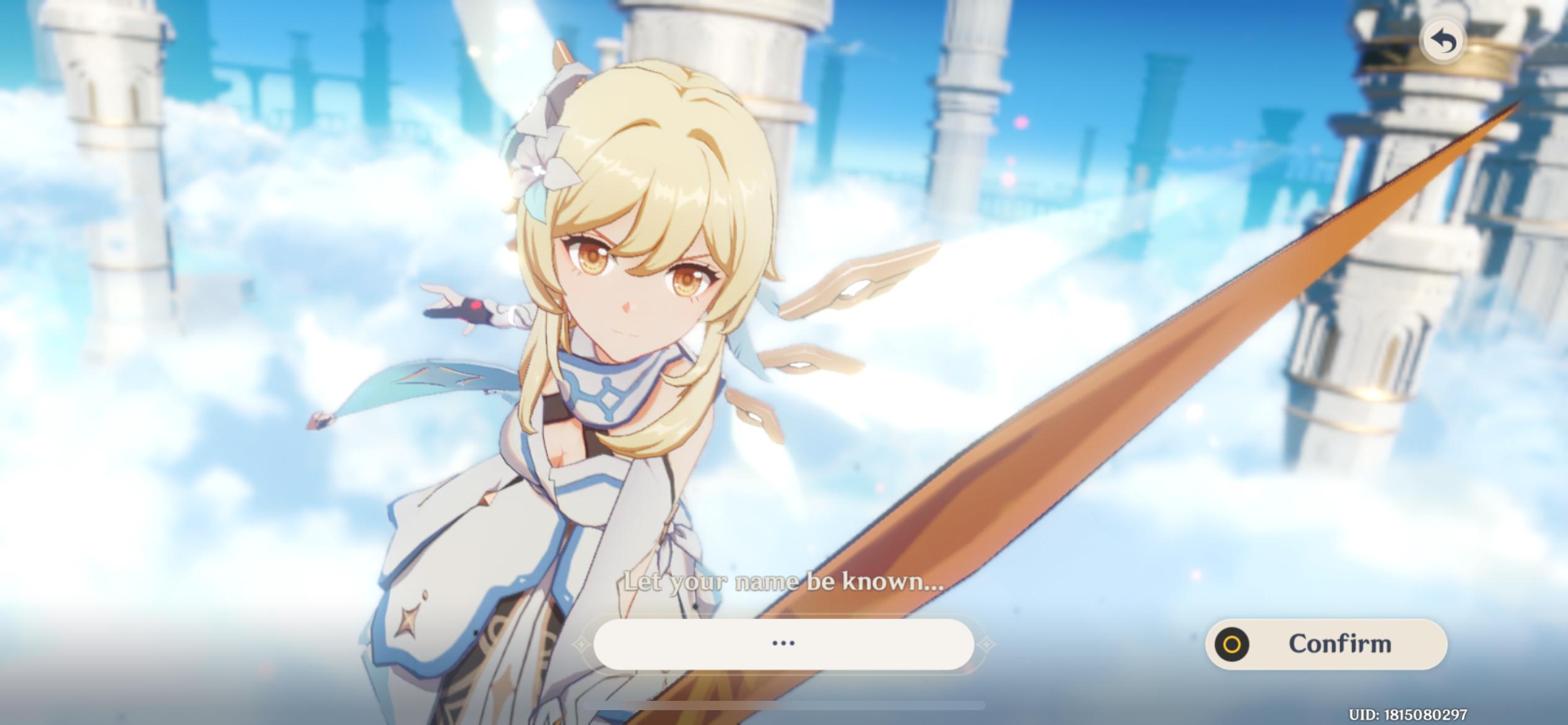 Choose your character (Image via HoYoverse)