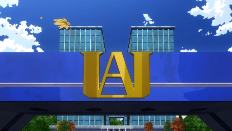 UA Logo on the school building