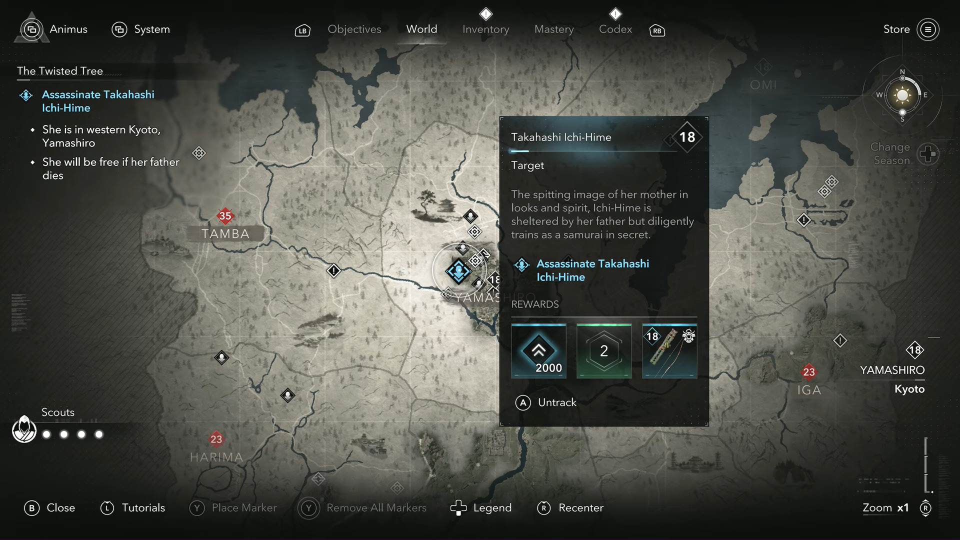 Locate her (Image via Ubisoft and @LunarGuides/YouTube)
