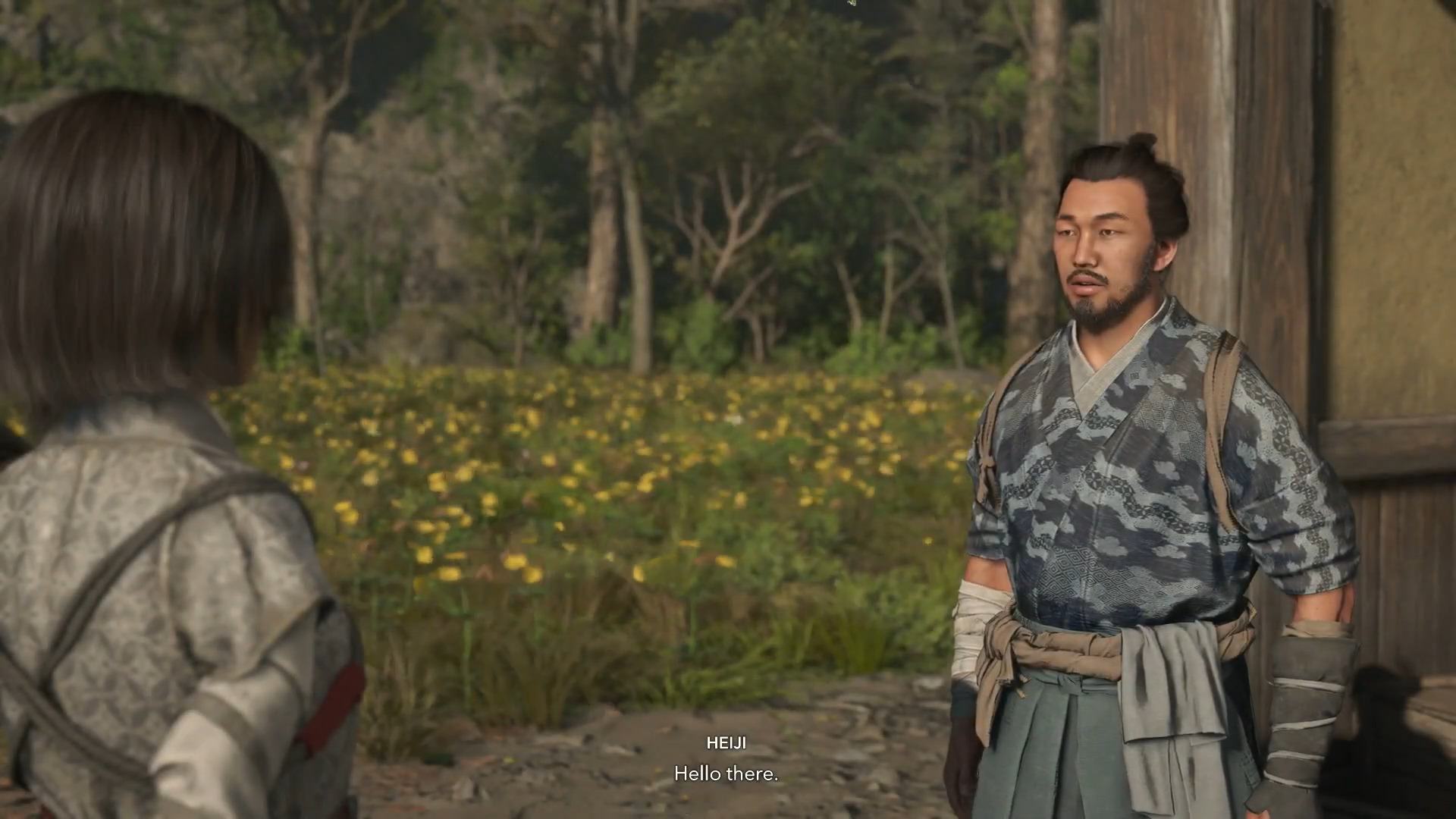 Talk to Heiji (Image via Ubisoft and @GuidingLight/YouTube)