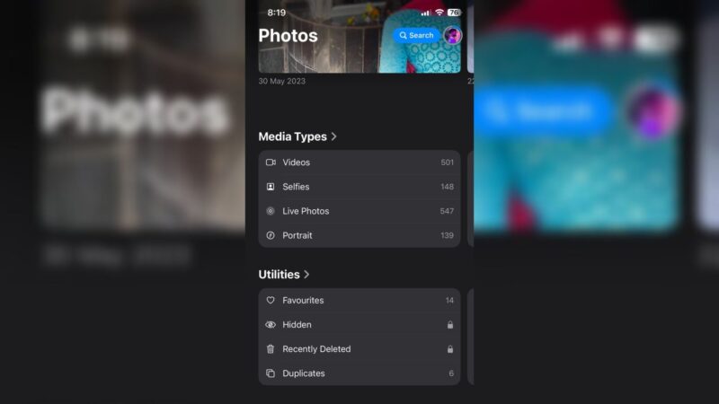 Recently Deleted Folder (Image via: Apple, Deltias Gaming)