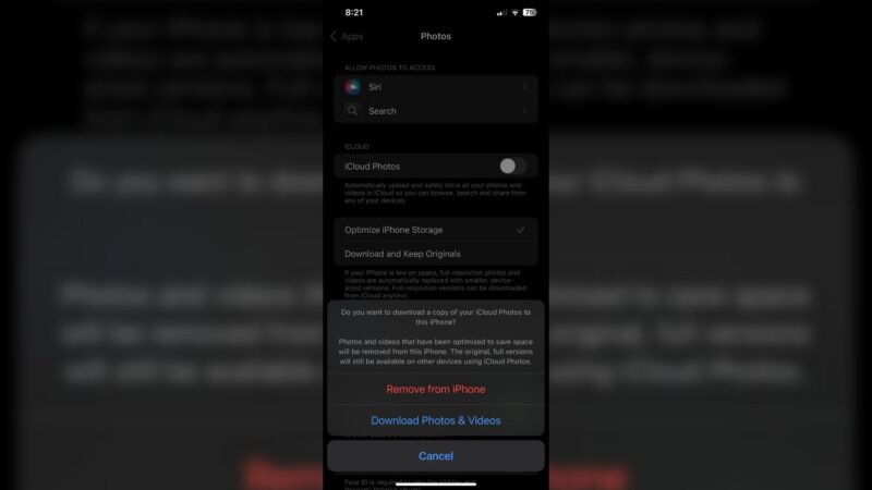 Syncing Turned Off (Image via: Apple, Deltias Gaming)