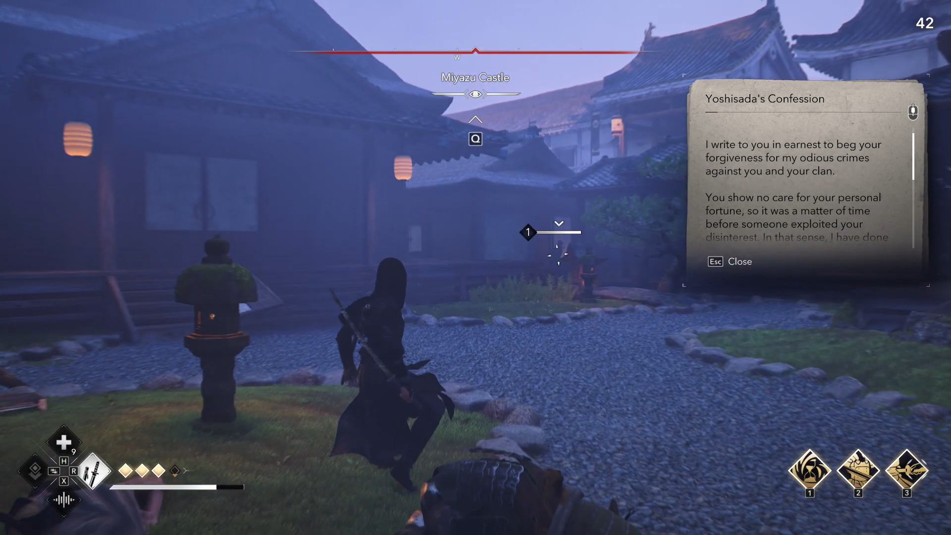 Kill him to get the confession (Image via Ubisoft and @WoWQuest/YouTube)