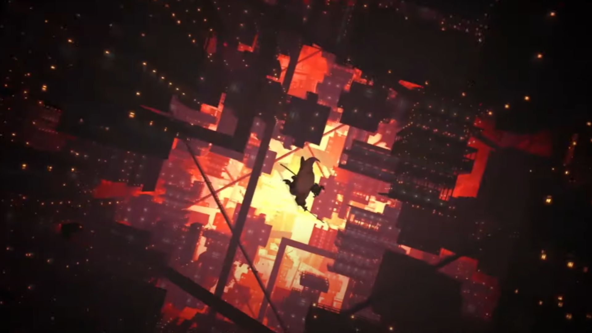 A still image of Infinity Castle