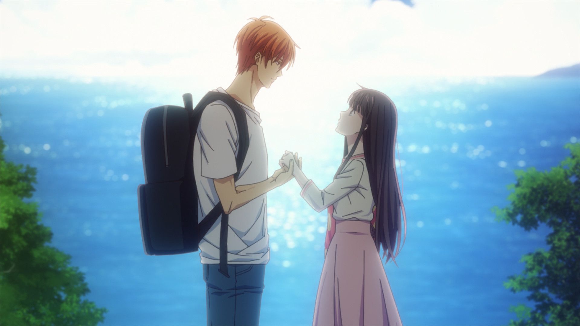 Kyo and Tohru as seen in the Fruits Basket anime (Image via TMS Entertainment)