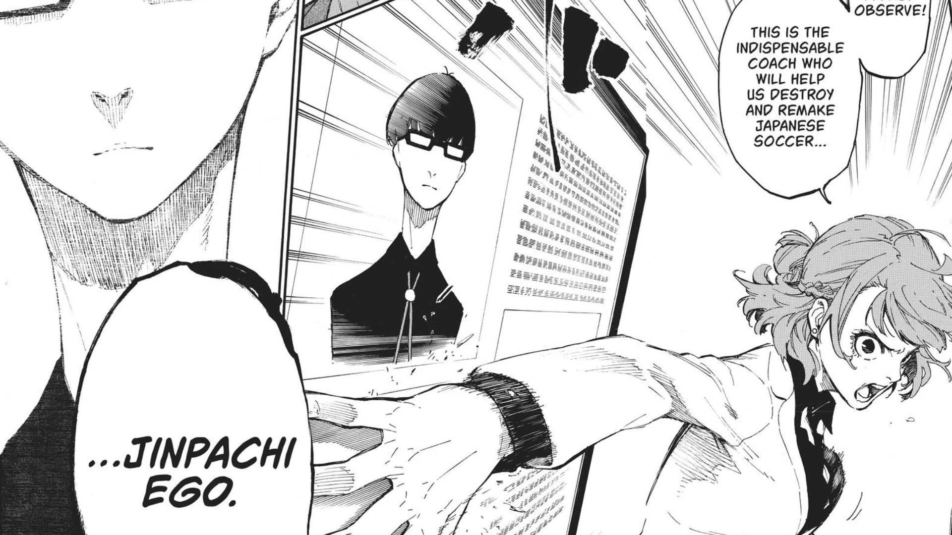 Anri as seen in the Blue Lock manga (Image via Kodansha)