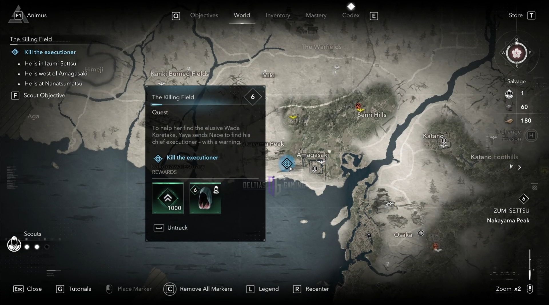 The Executioner's location (Image via Delitas Gaming/Ubisoft)