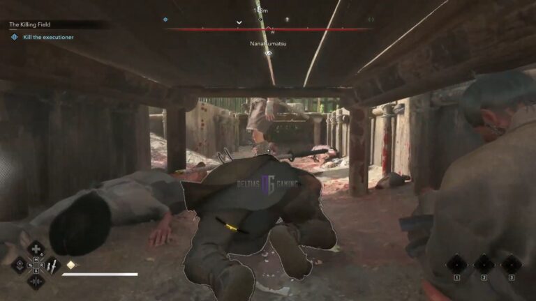 Use the ditches to sneak up on guards (Image via Delitas Gaming/Ubisoft)