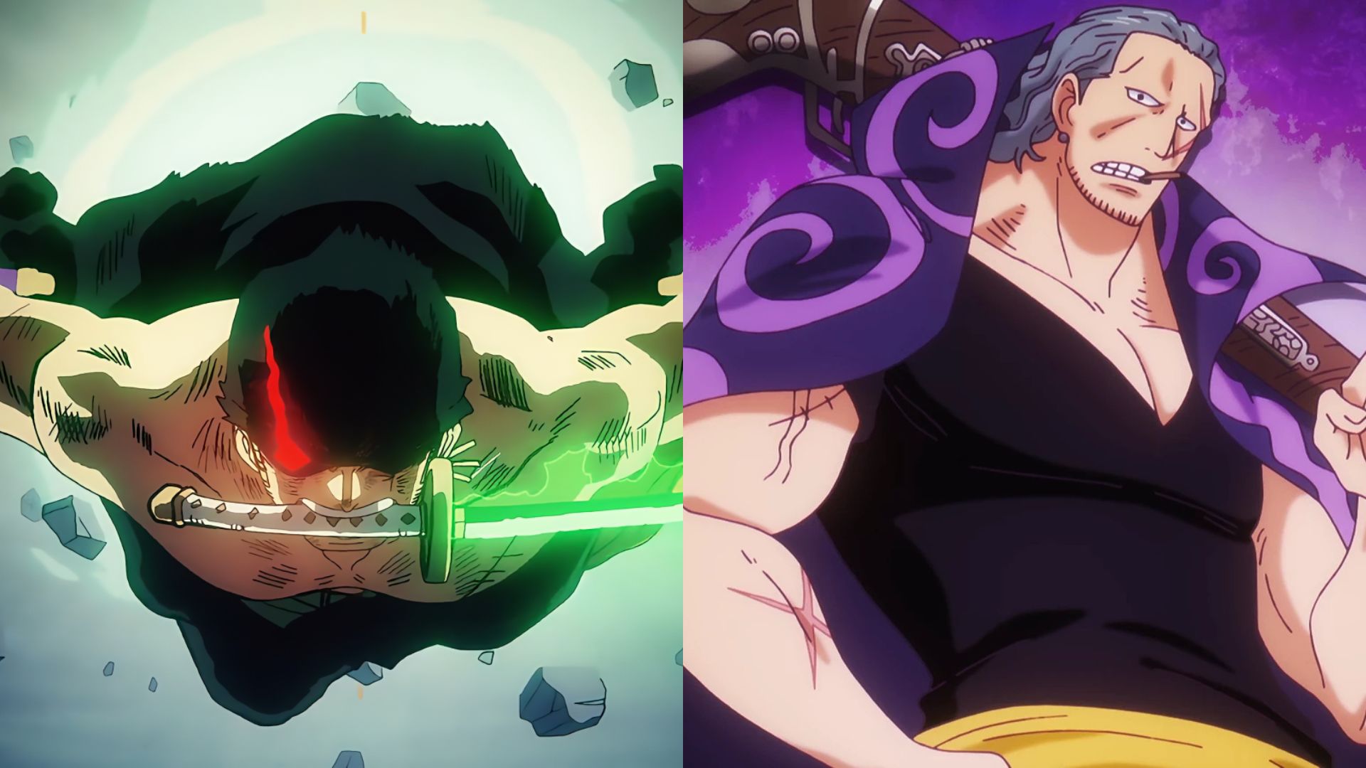 Zoro and Beckman as seen in the anime (Image via Toei Animation)