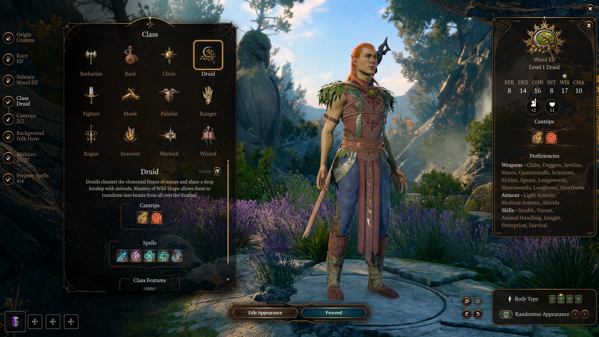 Best Baldur’s Gate 3 Circle of the Stars Druid Build Character Creation