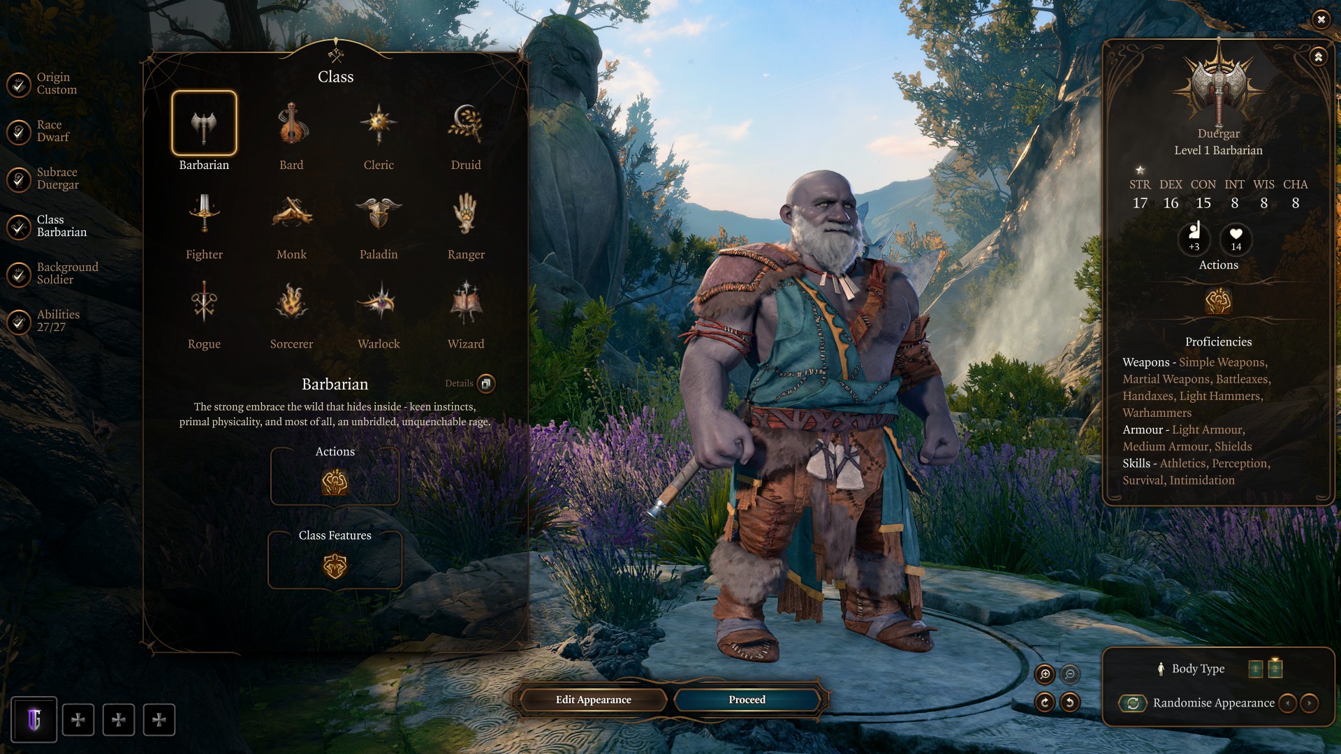 Best Baldur’s Gate 3 Giant Barbarian Build Character Creation
