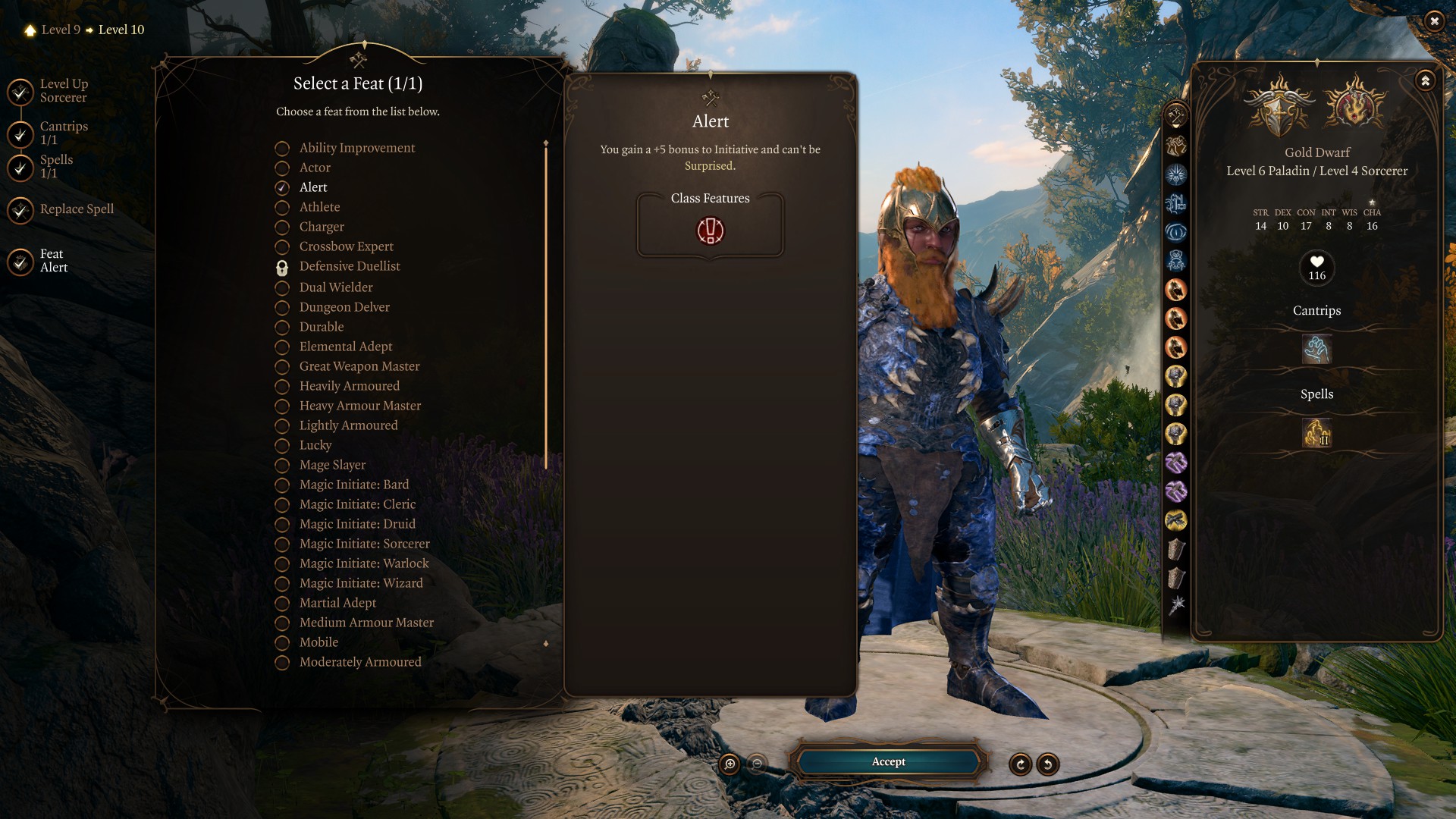 Best Baldur’s Gate 3 Oath of the Crown Paladin Build Level 10