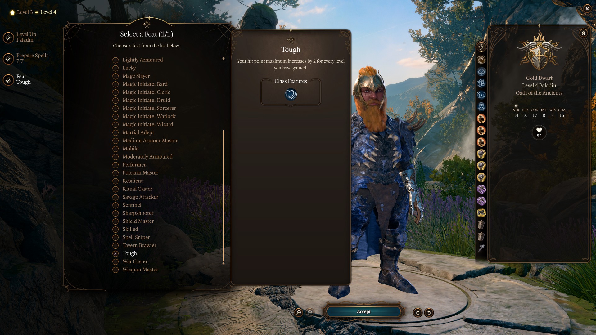 Best Baldur’s Gate 3 Oath of the Crown Paladin Build Level 4