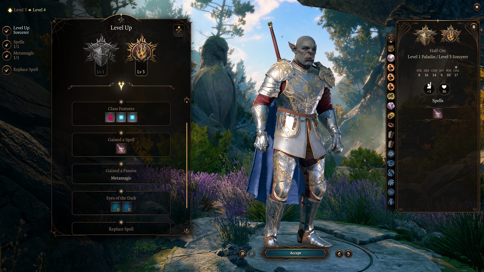 Best Baldur’s Gate 3 Shadow Magic Sorcerer Build Level 4