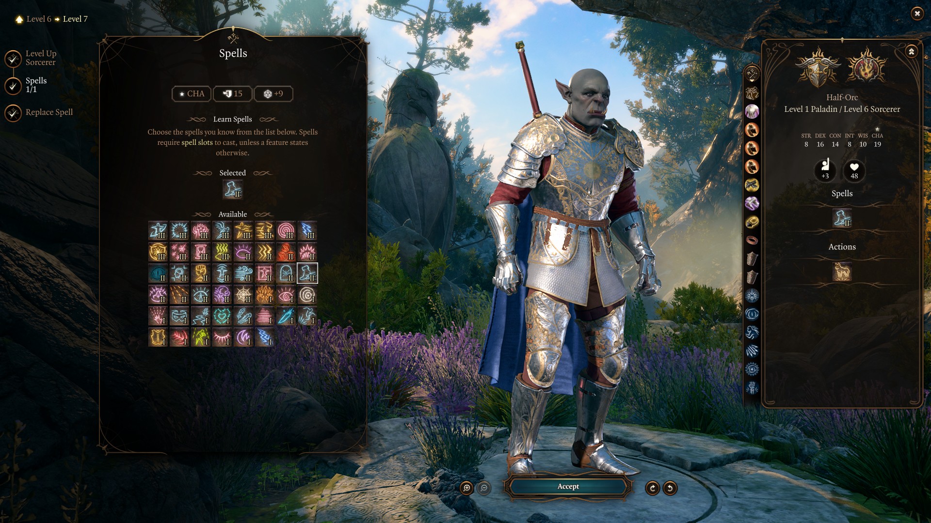 Best Baldur’s Gate 3 Shadow Magic Sorcerer Build Level 7